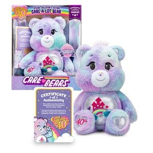 Care Bears Care A Lot Bear 40th Anniversary - Special Silver Edition - Sparkle